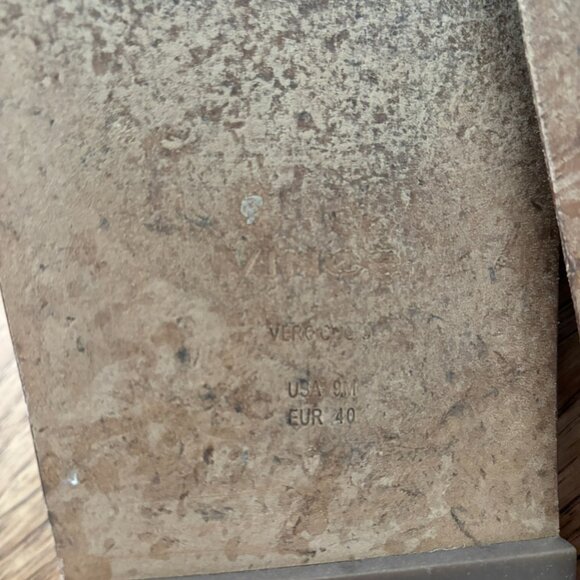 Vince Women's Palmetta Slide Sandals in Dark Amber Leather Size 9 CONTEMPORARY - Picture 8 of 8